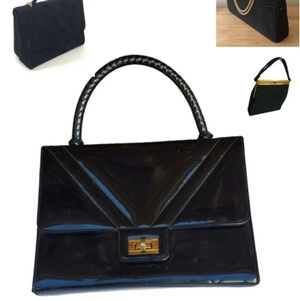 Lewis patent leather‎ bag
